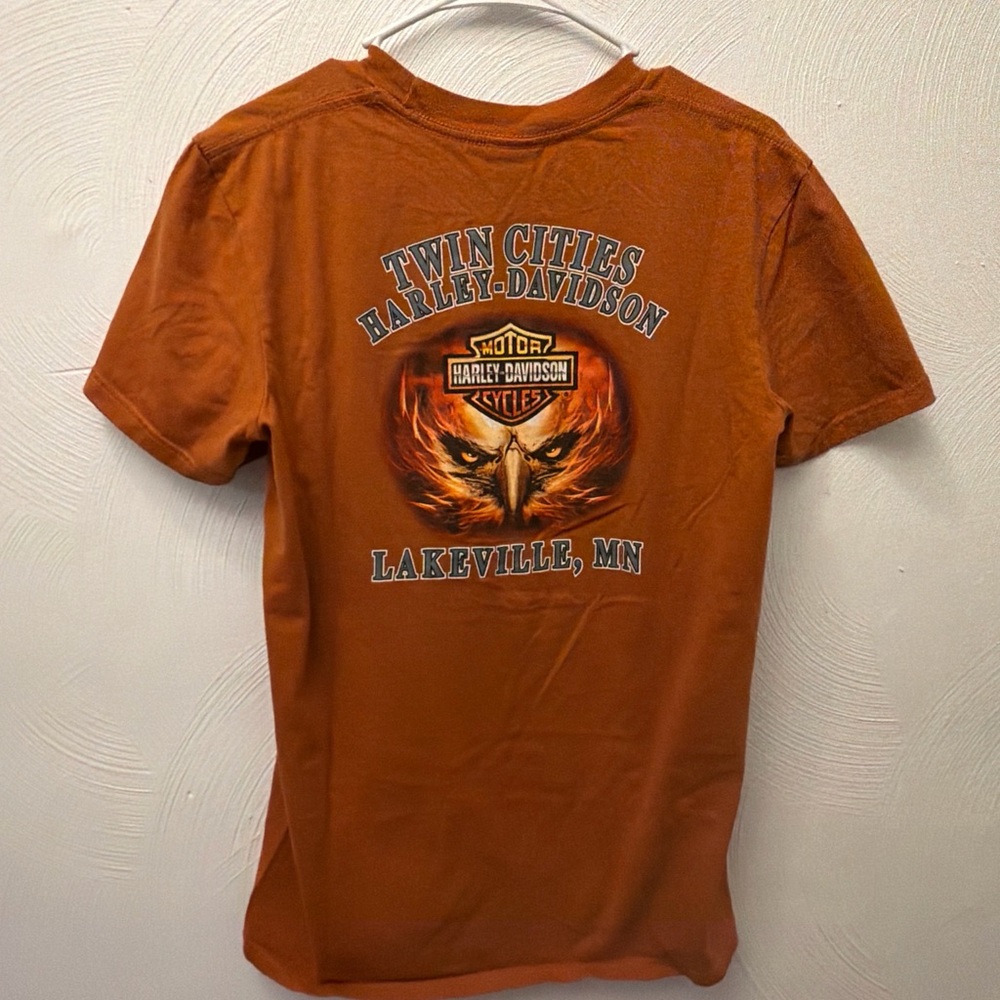 Harley-Davidson Rust Orange Eagle Graphic Tee